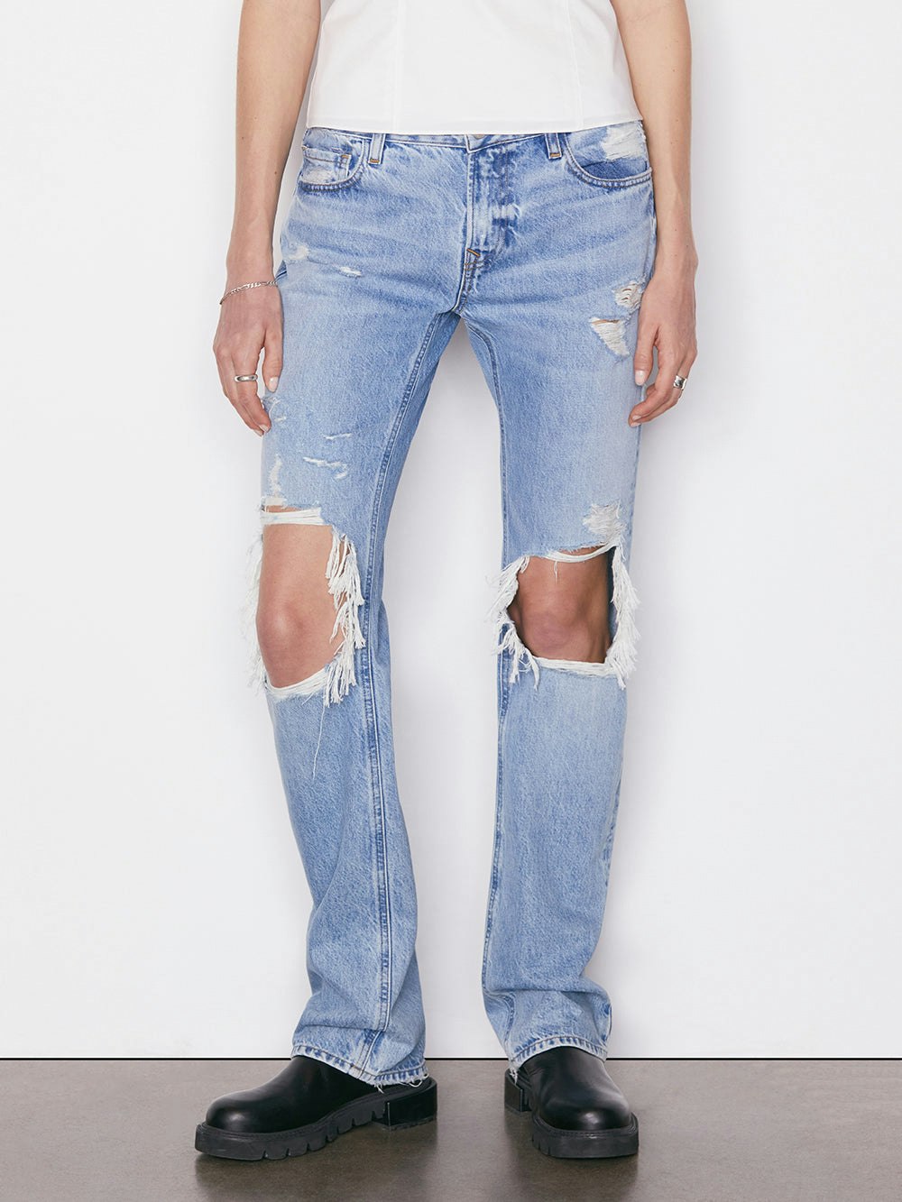 jeans front view